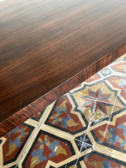 Rosewood_and_Chrome_Coffee_Table,_Scandinavian_Modern,_1960s