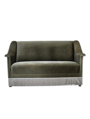 Danish_Two_Seater_Sofa_in_Green_Velour_and_Beech,_1970s,_Denmark