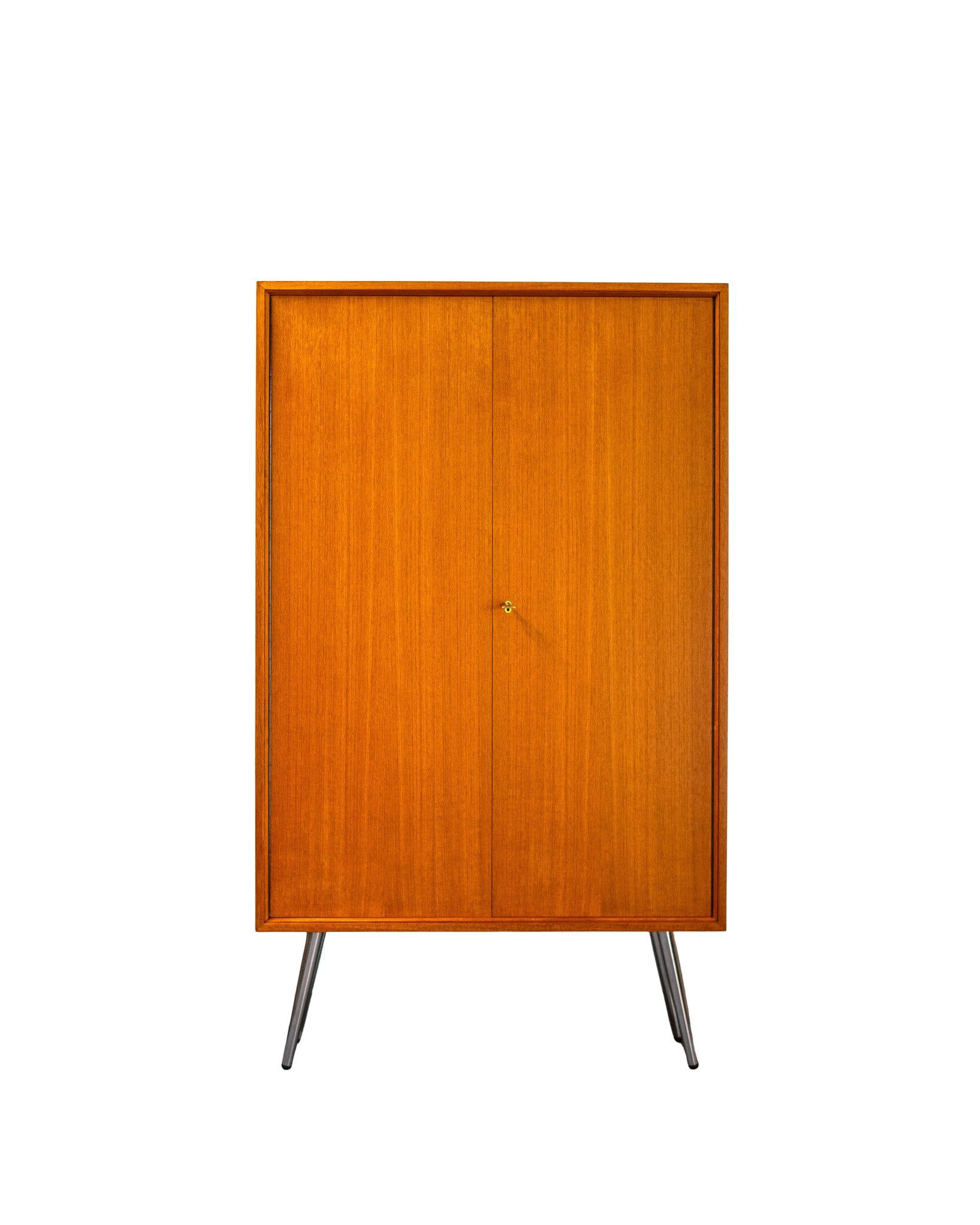 Mid_Century_Teak_and_Chrome_Steel_Wardrobe_by_Franz_Meyer_Möbel,_Germany,_1960's