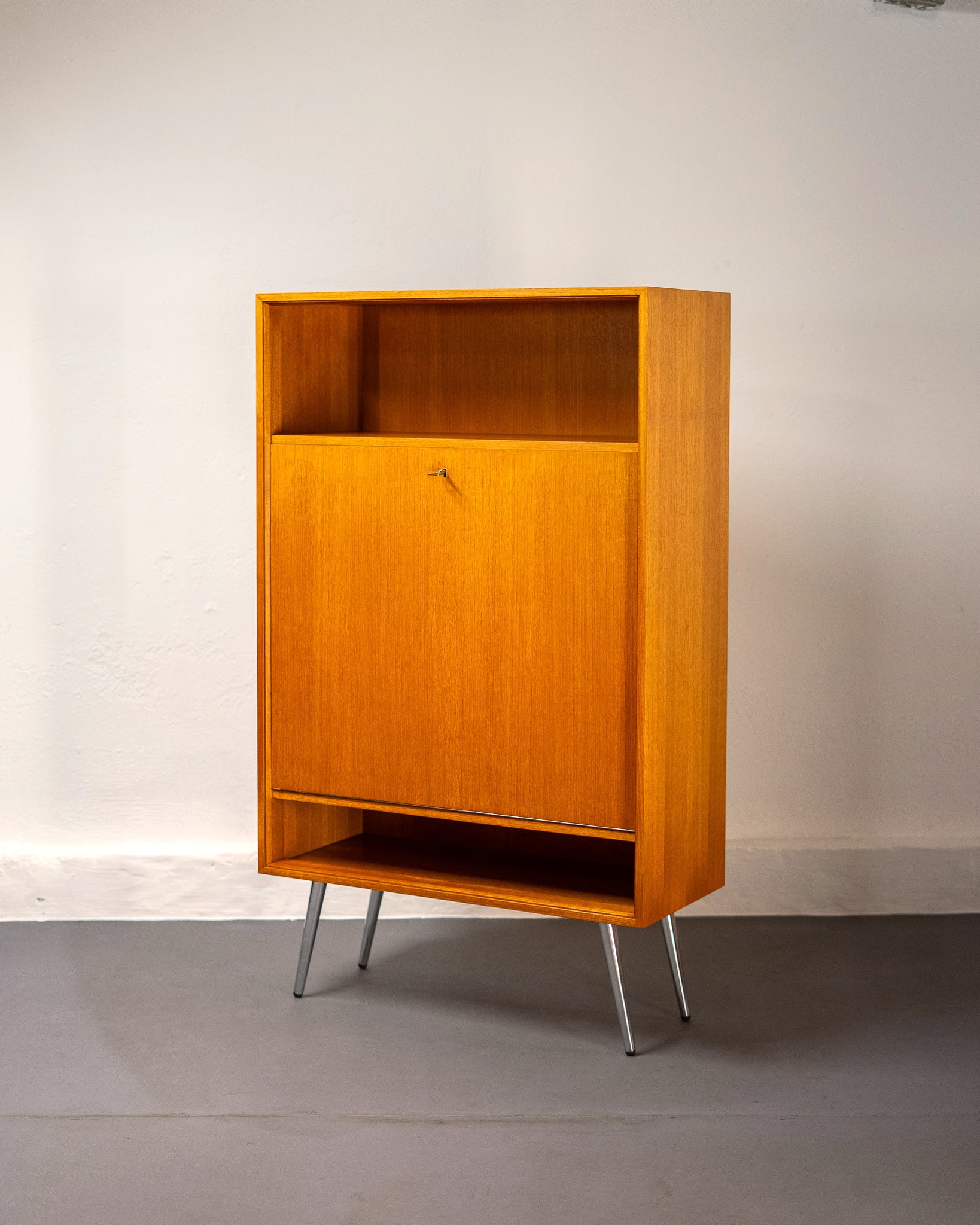 Mid_Century_Teak_and_Steel_Secreter_or_Bar_Cabinet_by_Franz_Meyer_Möbel,_Germany,_1960's