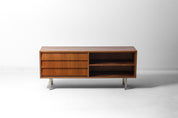 Mid-Century_Teak_Half-Open_Lowboard_by_Alfred_Hendrickx_for_Belform,_1960s