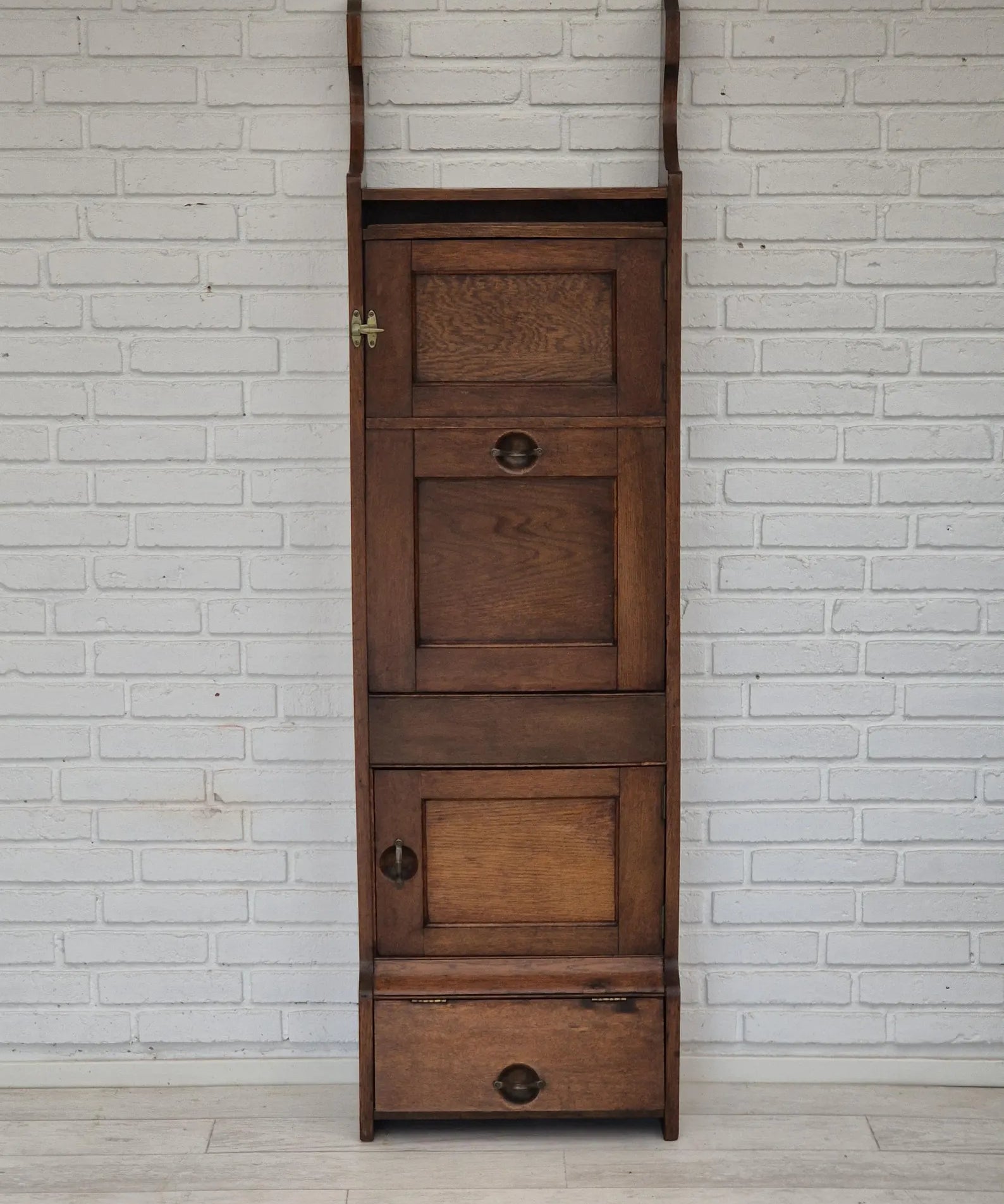 Oak_Wall_Cabinet_with_Brass_Hardware,_1950s,_Denmark