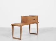 Midcentury_bench_and_container_in_oak_by_Aksel_Kjersgaard_1960s