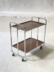 Midcentury_Chrome_Folding_Serving_Trolley,_1950s_Germany