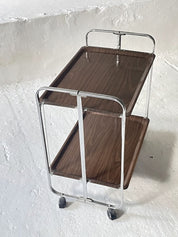 Midcentury_Chrome_Folding_Serving_Trolley,_1950s_Germany