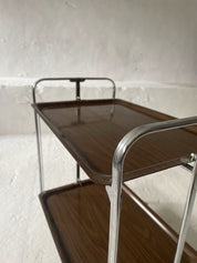 Midcentury_Chrome_Folding_Serving_Trolley,_1950s_Germany
