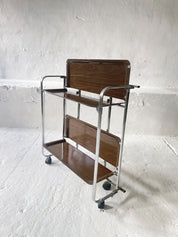 Midcentury_Chrome_Folding_Serving_Trolley,_1950s_Germany