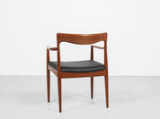 Midcentury_Danish_chair_with_armrests_in_teak_and_new_skai_by_Arne_Vodder_for_Vamo_1960s
