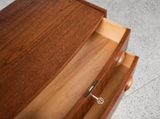 Midcentury_Danish_chest_in_teak_1960s,_bowed_front_with_half_moon_drawer_handles