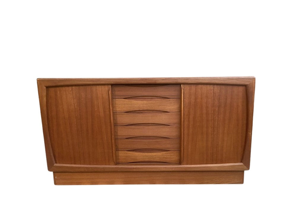 Mid-Century_Sideboard_with_6_Drawers_from_Dyrlund,_Denmark,_1960s