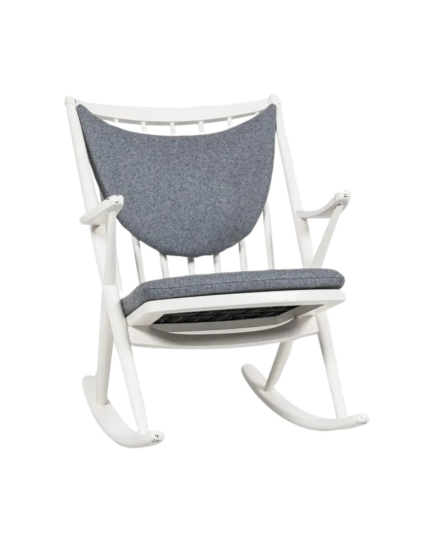 Midcentury_Danish_white_rocking_chair_by_Frank_Reenskaug_for_Bramin_1960s
