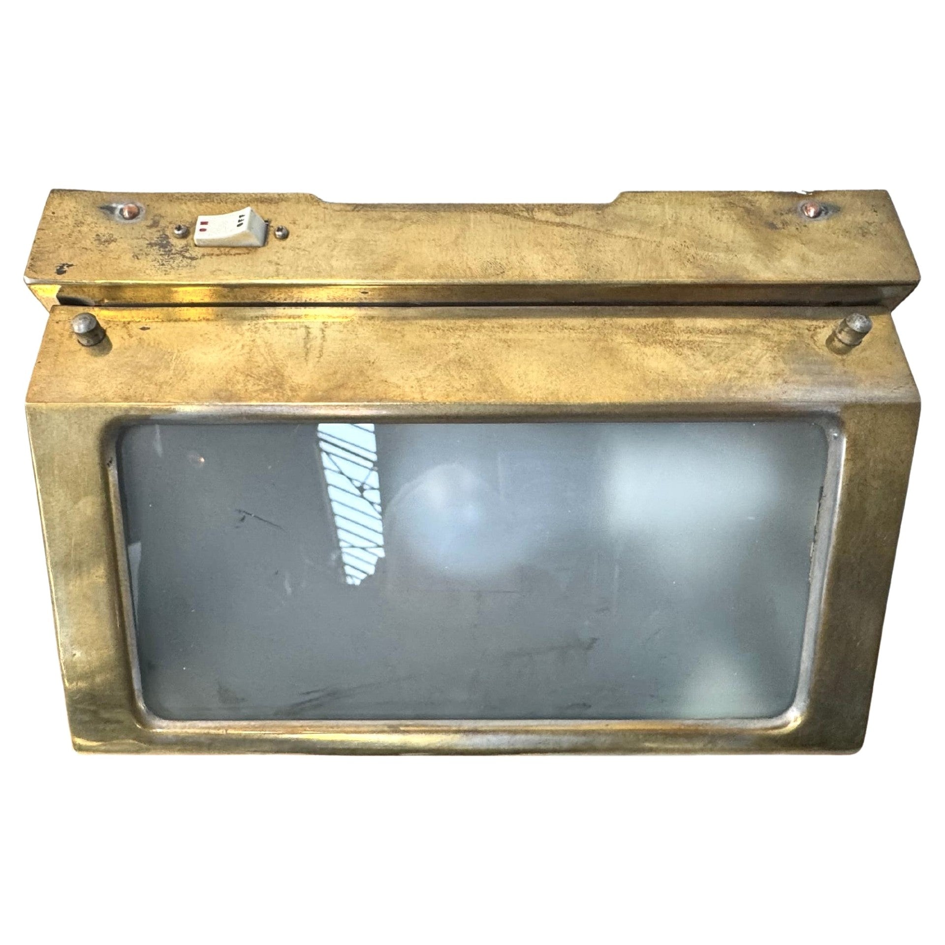 Large_Japanese_Berth_Wall_Light_by_Kokosha_in_Opaline_Glass_and_Patinated_Metal,_1970s