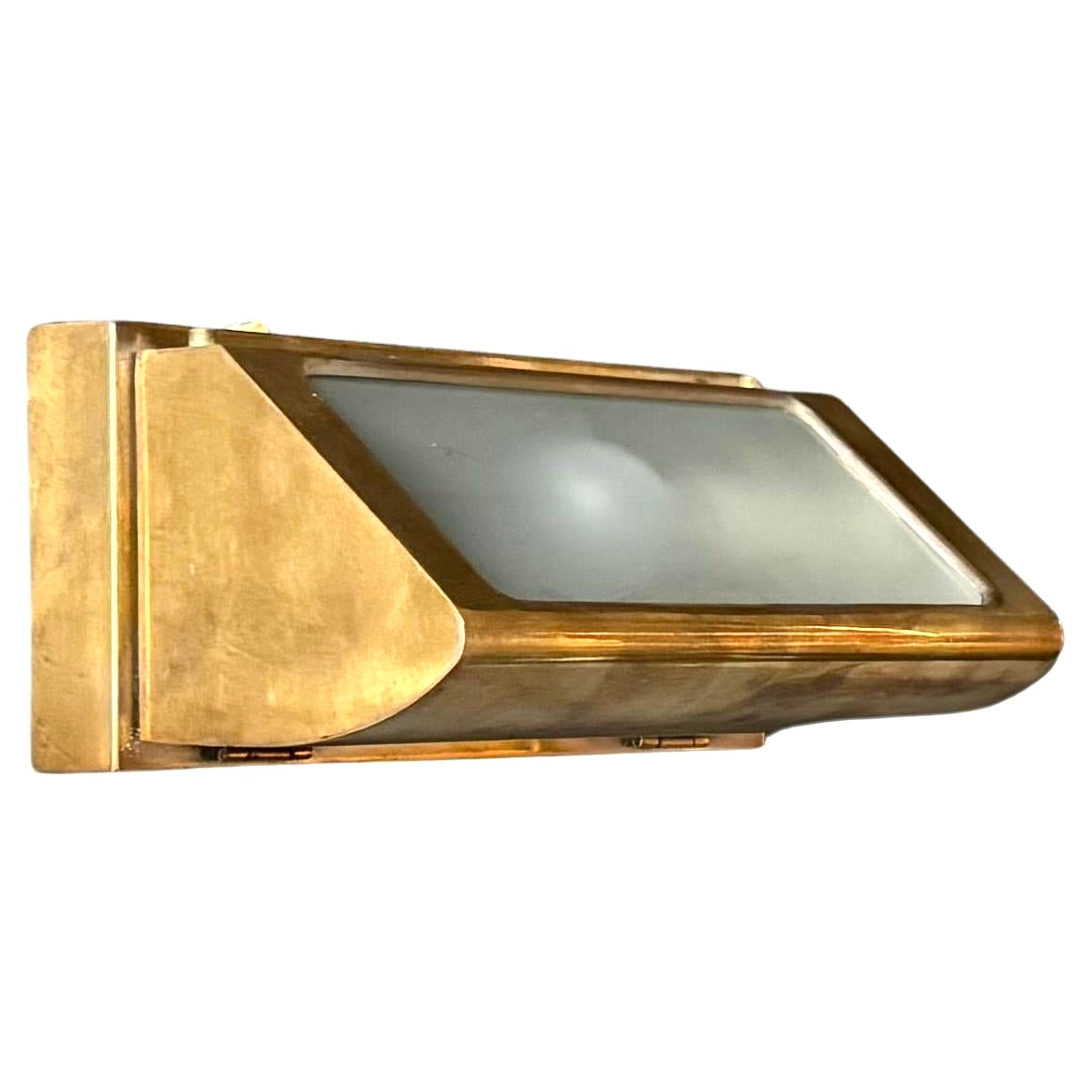 Large_Japanese_Berth_Wall_Light_by_Kokosha_in_Opaline_Glass_and_Patinated_Metal,_1970s