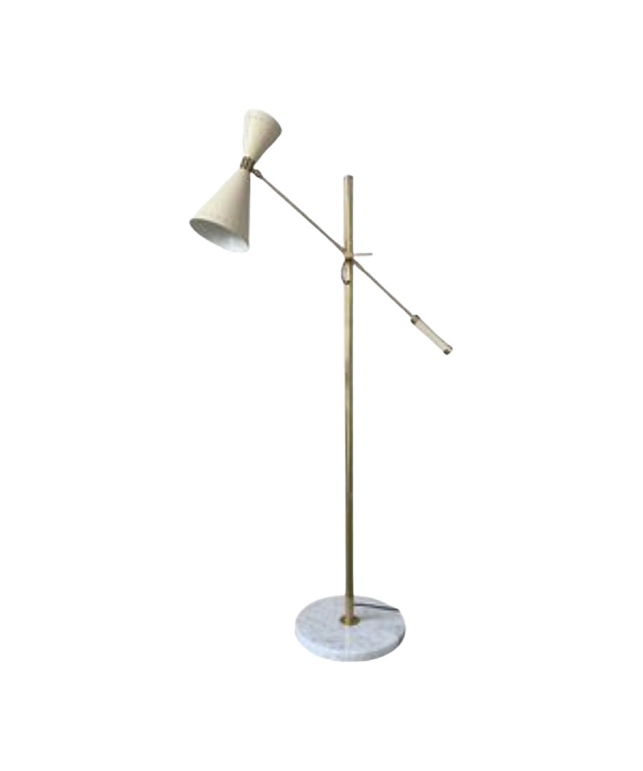 Midcentury_Modern_Adjustable_Floor_Lamp_in_Brass_and_Marble,_1960s