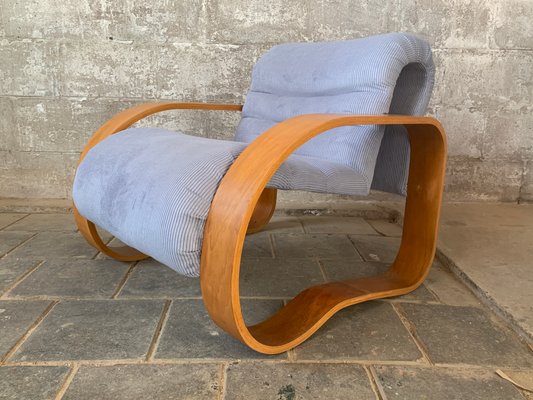 Midcentury_Modern_Curvy_Wavy_Lounge_Chair_by_Jan_Bocan,_1970s