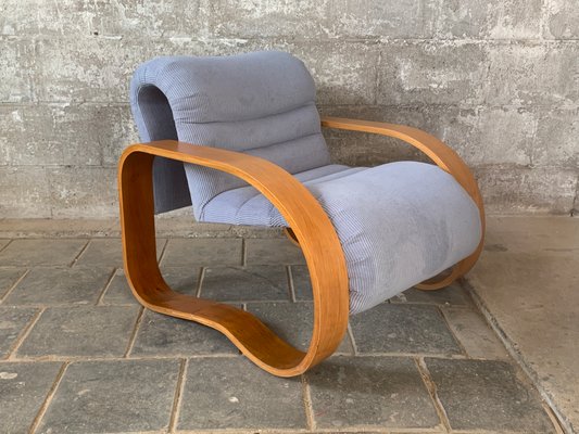 Midcentury_Modern_Curvy_Wavy_Lounge_Chair_by_Jan_Bocan,_1970s