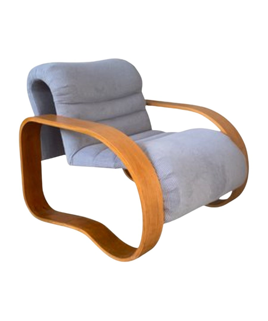 Midcentury_Modern_Curvy_Wavy_Lounge_Chair_by_Jan_Bocan,_1970s