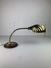 Midcentury_Modern_Marble_and_Brass_Gooseneck_Clam_Shell_Desk_Lamp_by_Tommaso_Barbi,_1970s
