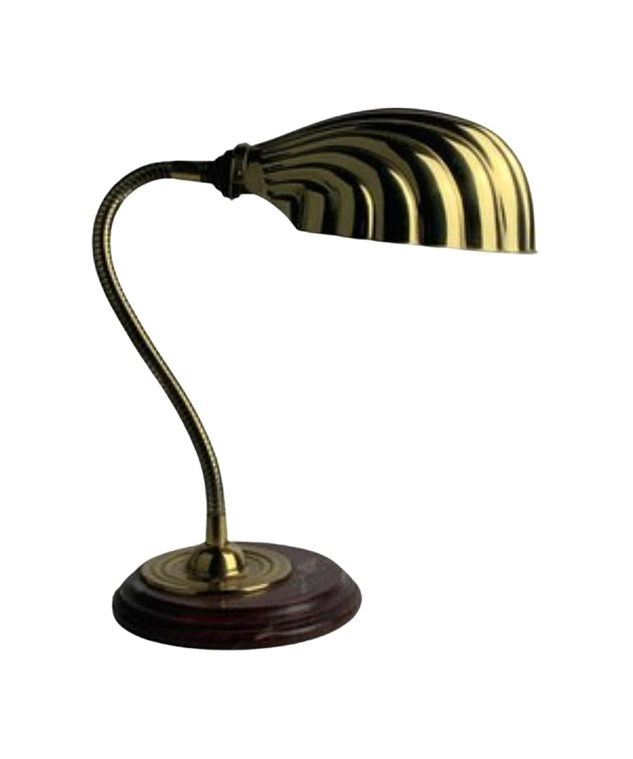 Midcentury_Modern_Marble_and_Brass_Gooseneck_Clam_Shell_Desk_Lamp_by_Tommaso_Barbi,_1970s