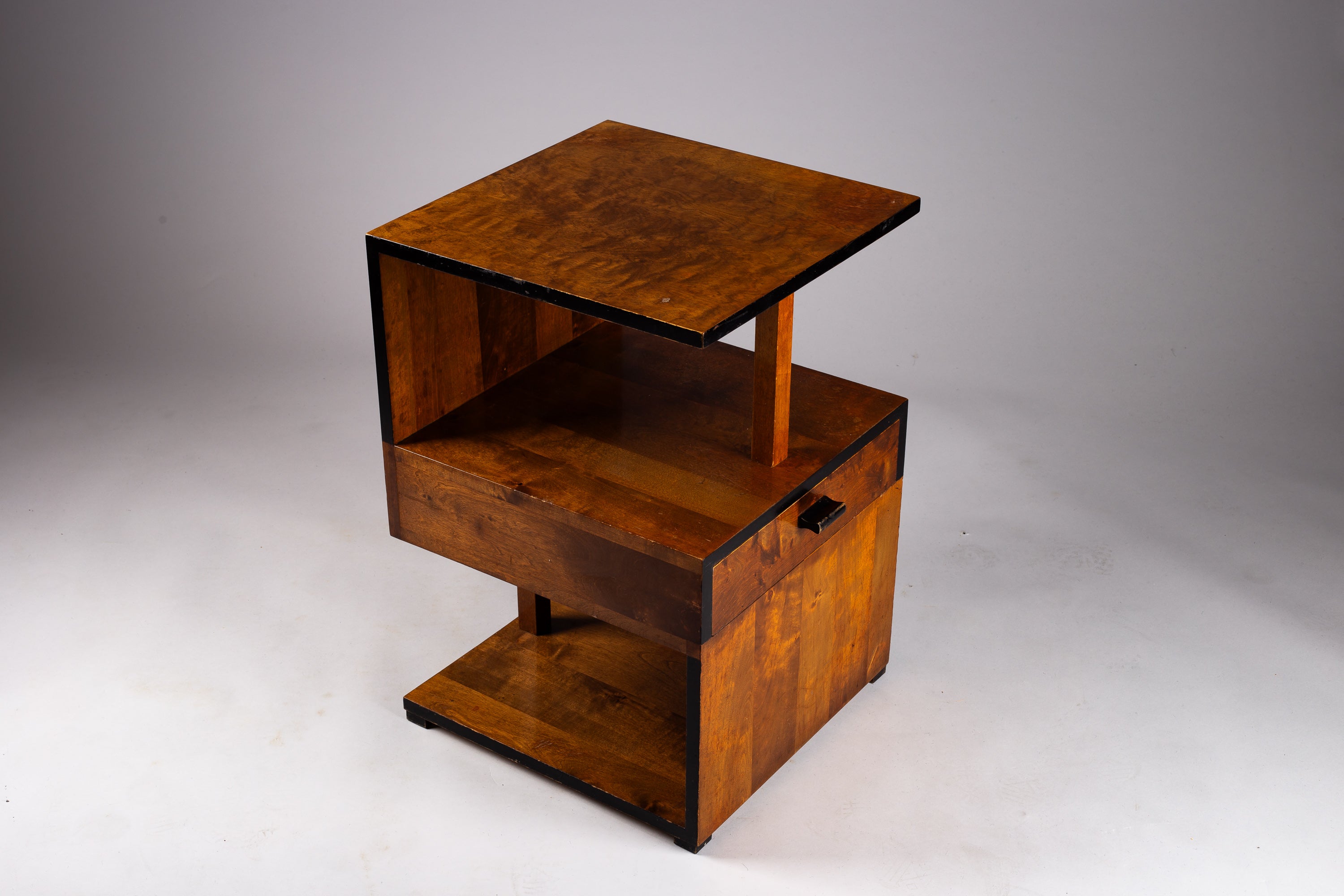 Art_Deco_Side_Table_with_Drawer_by_Mikko_Nupponen,_Lahti,_Finland,_1930s