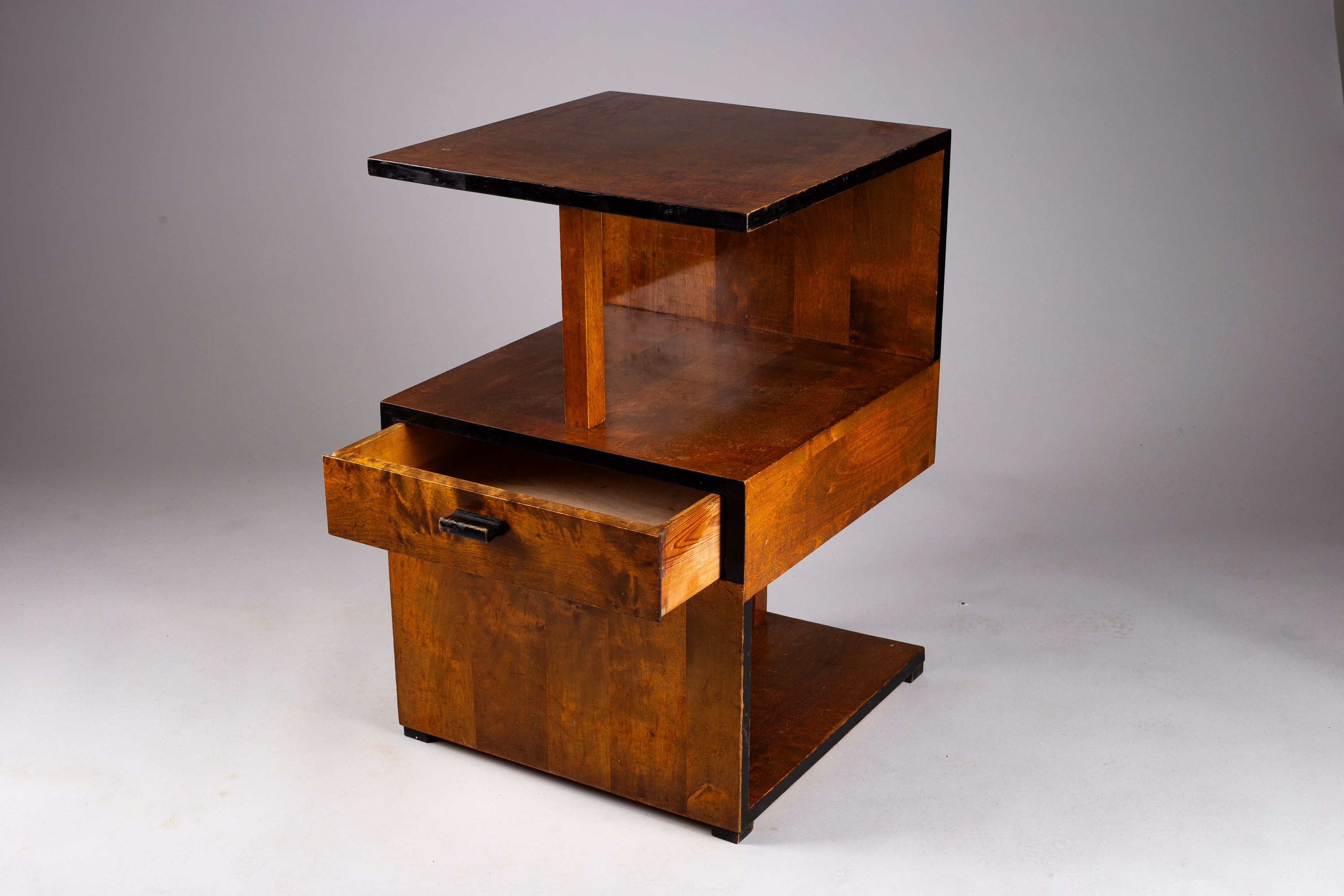 Art_Deco_Side_Table_with_Drawer_by_Mikko_Nupponen,_Lahti,_Finland,_1930s