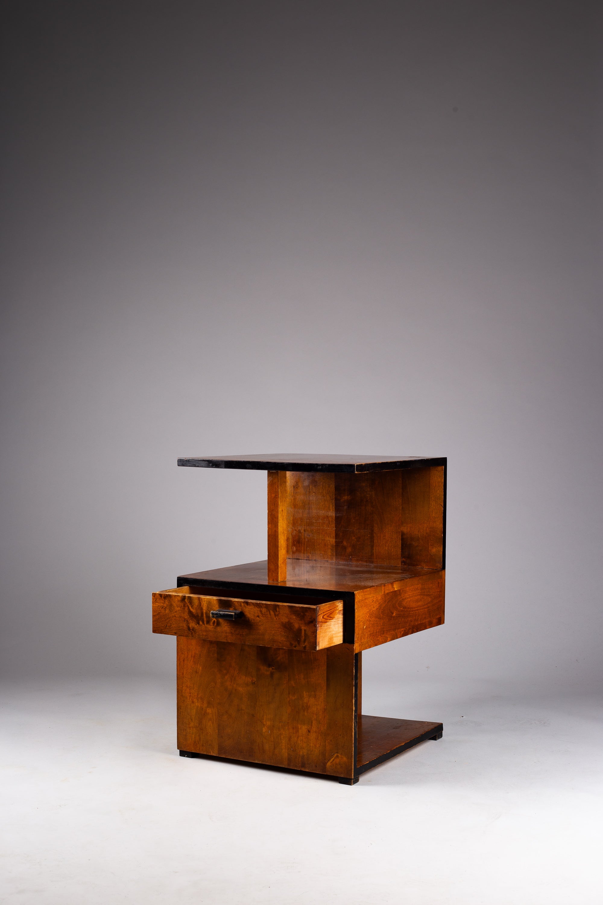 Art_Deco_Side_Table_with_Drawer_by_Mikko_Nupponen,_Lahti,_Finland,_1930s