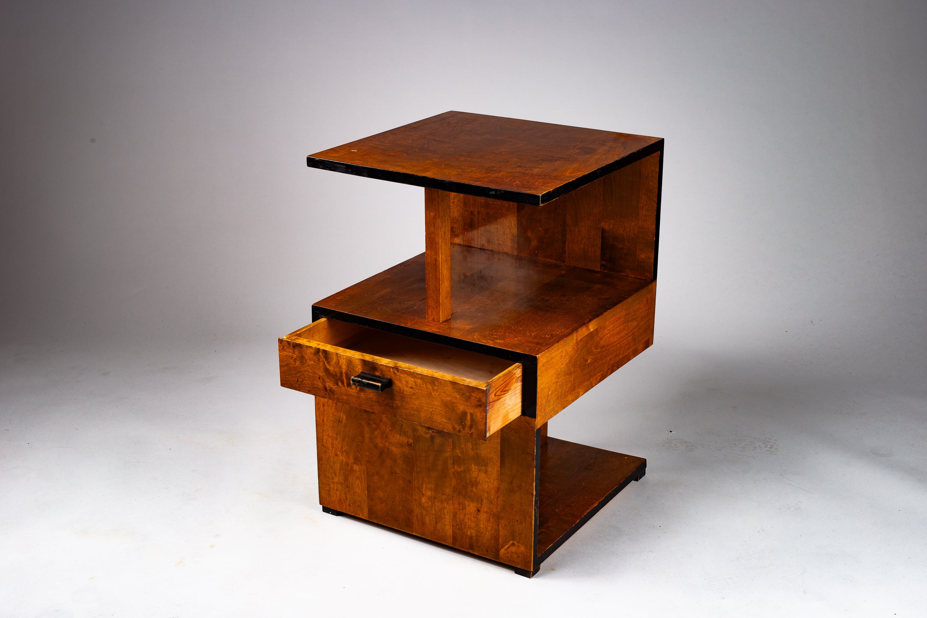 Art_Deco_Side_Table_with_Drawer_by_Mikko_Nupponen,_Lahti,_Finland,_1930s