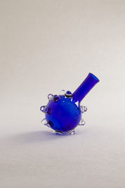 Mille_Pat_Blue_Glass_Carafe_by_Sem_Schanzer_for_L’Anverre,_Belgium
