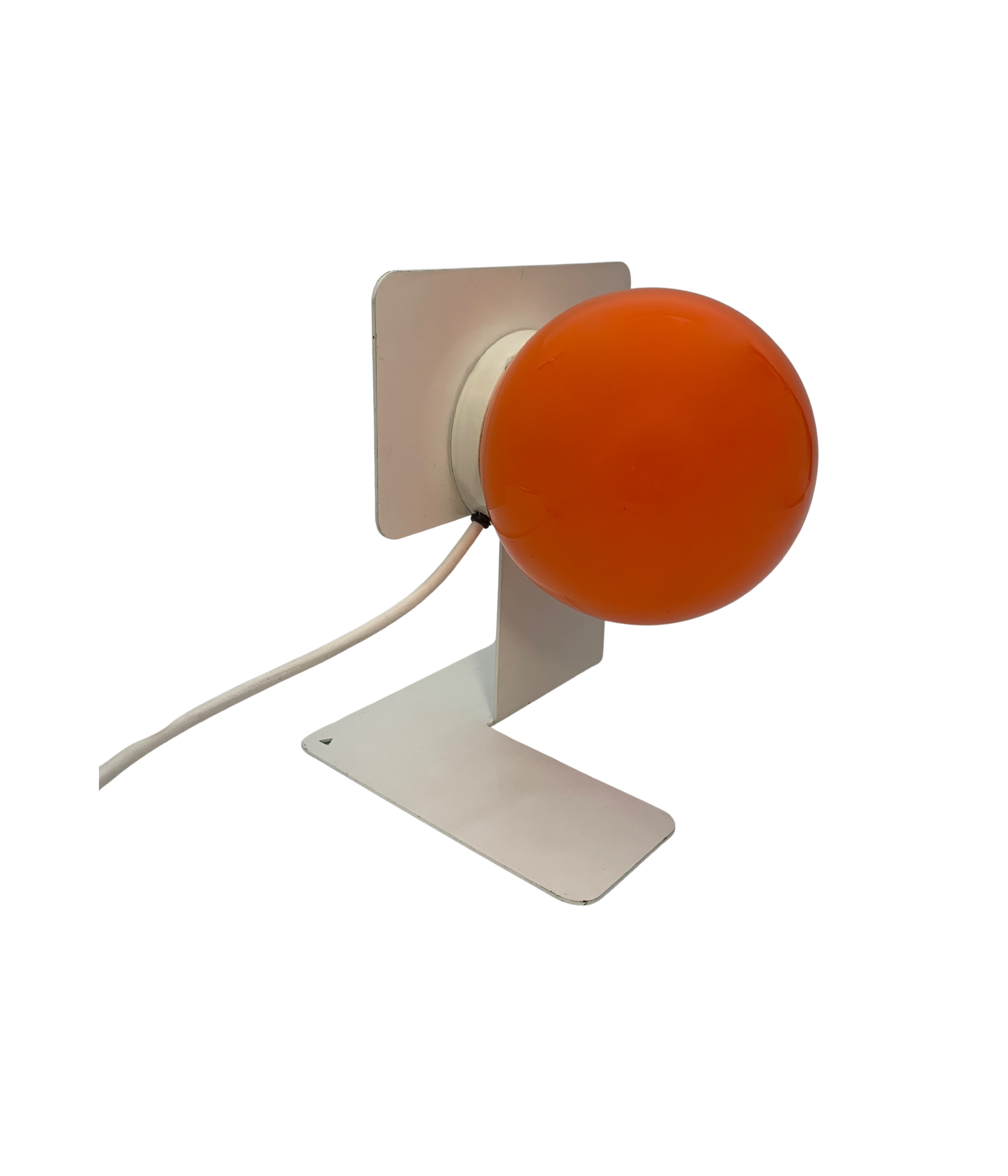 Minimalist_White_Metal_and_Orange_Glass_Table_Lamp_Attributed_to_Sciolari
