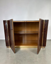 Italian_Modernist_Dry_Bar_Cabinet_in_Walnut_Burl,_Brass_and_Mirror,_1970s