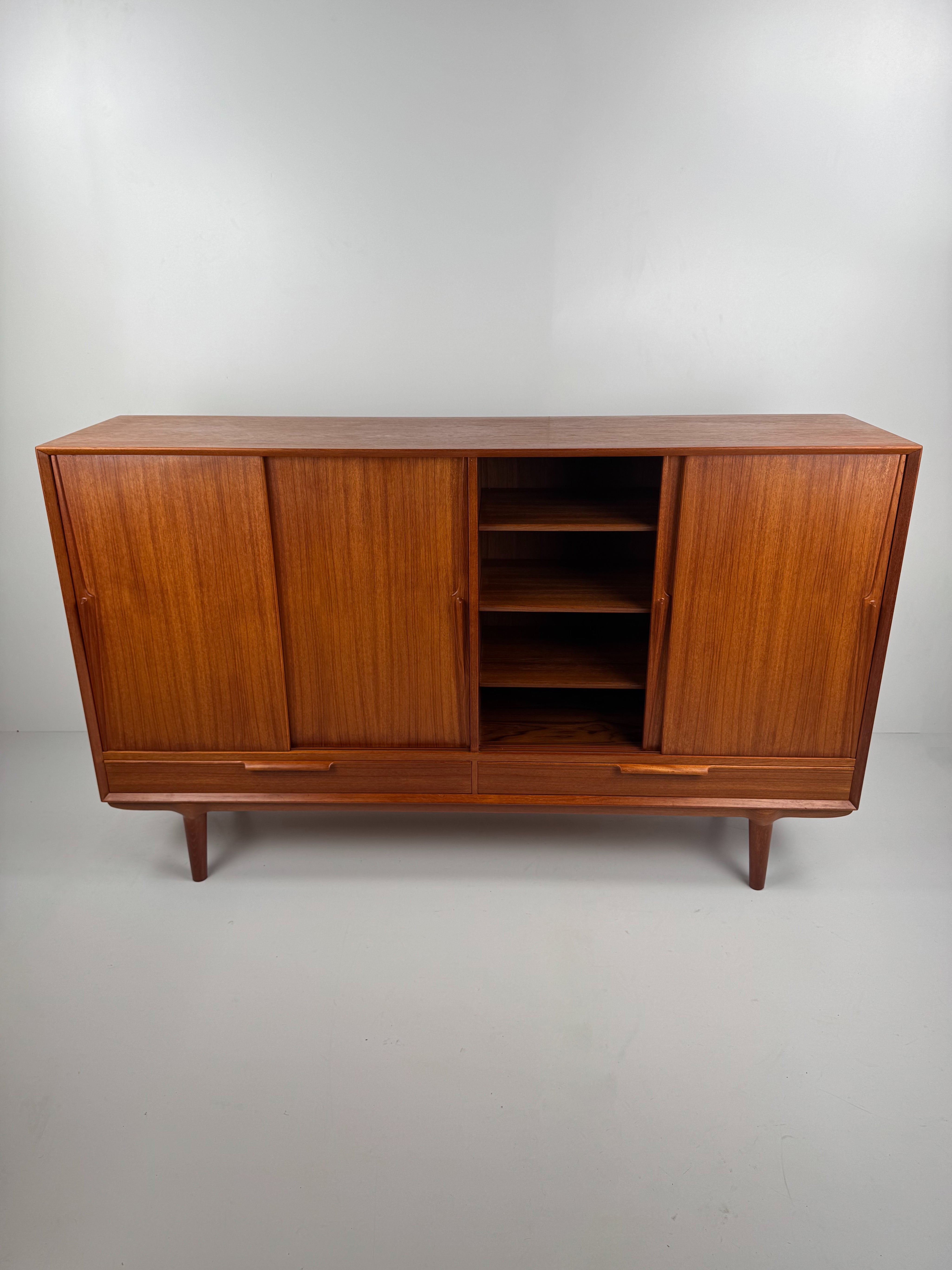 Model_13_Teak_Highboard_by_Gunni_Omann_for_Omann_Jun_Møbelfabrik,_Denmark,_1960s