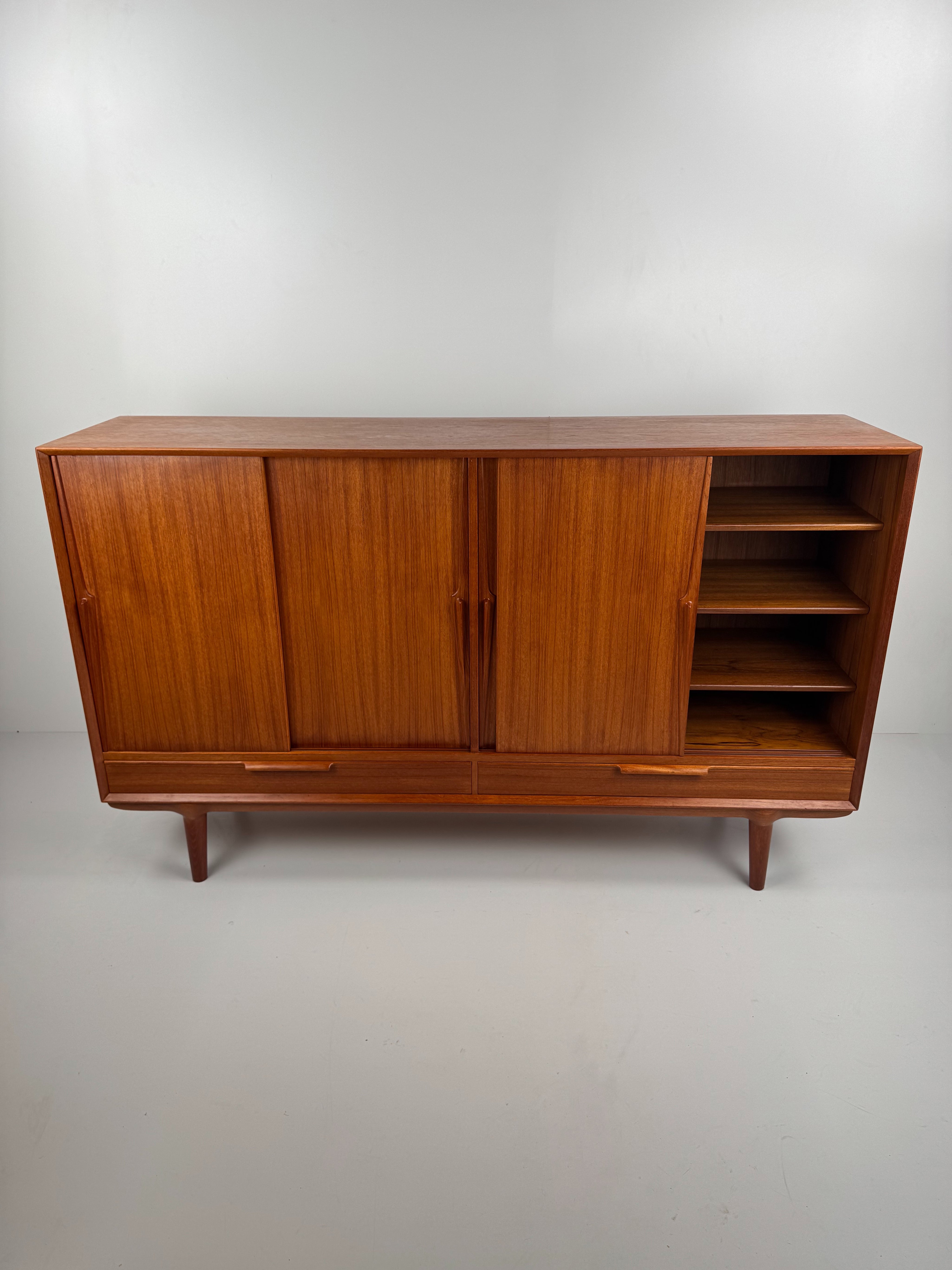 Model_13_Teak_Highboard_by_Gunni_Omann_for_Omann_Jun_Møbelfabrik,_Denmark,_1960s