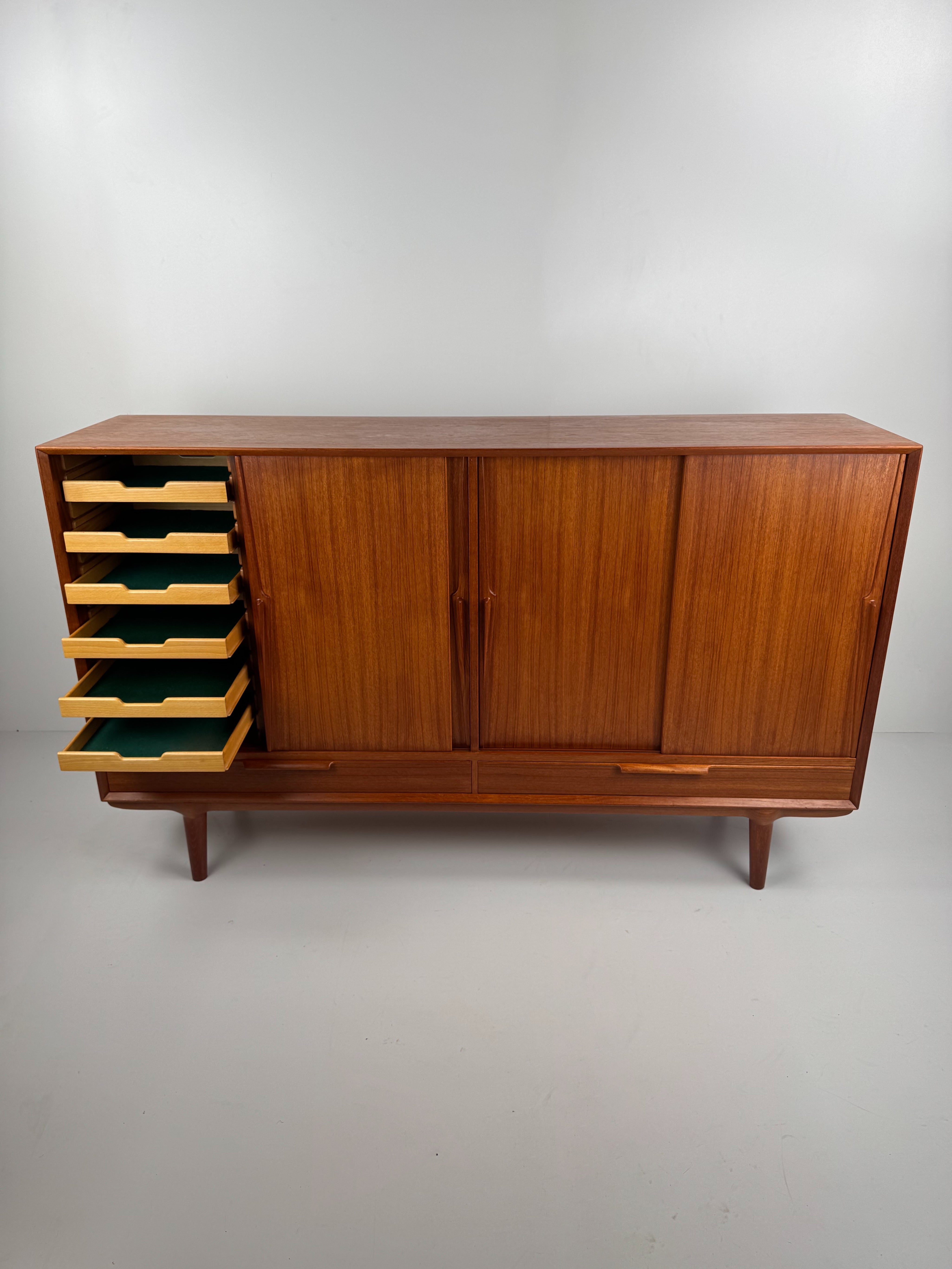 Model_13_Teak_Highboard_by_Gunni_Omann_for_Omann_Jun_Møbelfabrik,_Denmark,_1960s