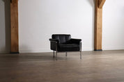 Model_6912_Lounge_Chair_by_Horst_Brüning_for_Kill_International,_Black_Leather_and_Chrome,_Germany,_1967