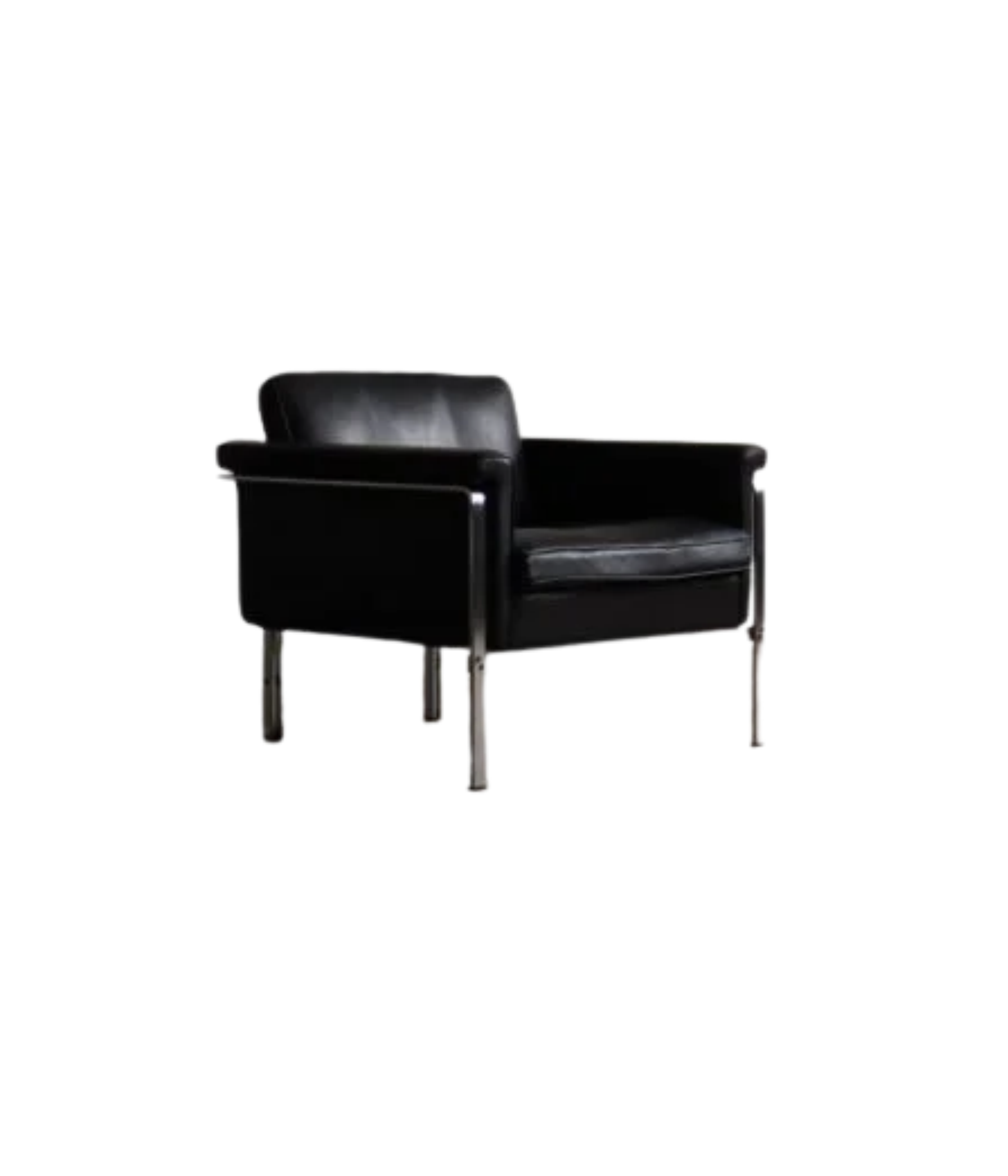 Model_6912_Lounge_Chair_by_Horst_Brüning_for_Kill_International,_Black_Leather_and_Chrome,_Germany,_1967