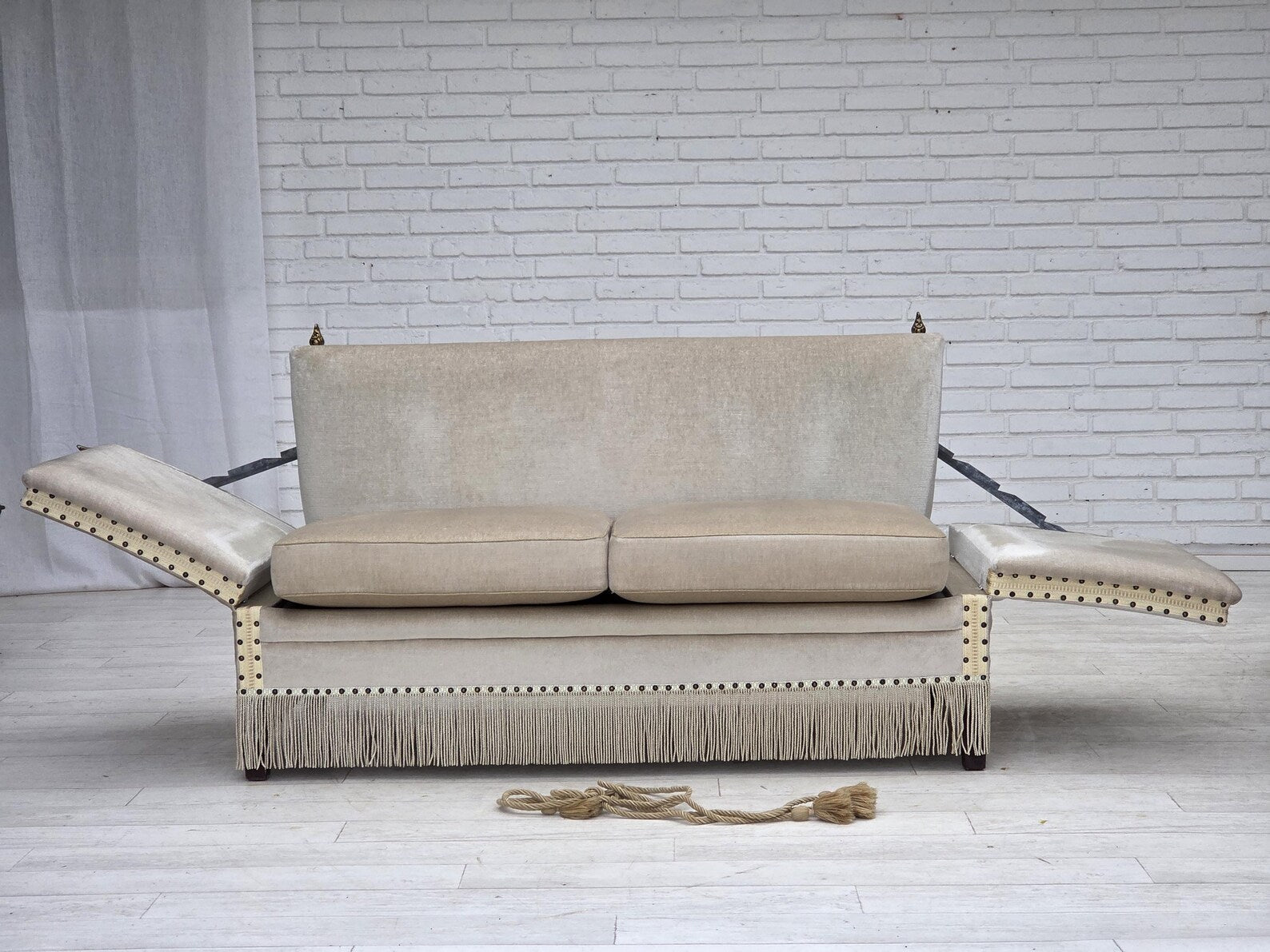 Modern_2-Seater_Drop-Arm_Sofa,_Scandinavian_Velour_Upholstery,_1970s_Denmark
