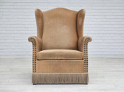 Danish_Modern_High-Back_Armchair_with_Corduroy_Upholstery,_1970s,_Denmark