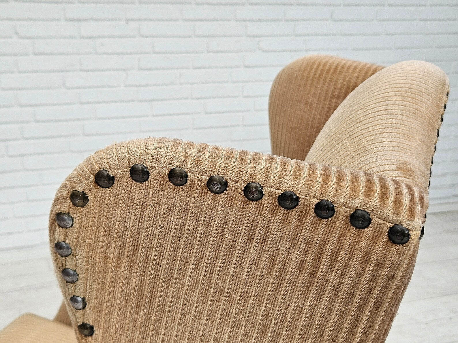 Danish_Modern_High-Back_Armchair_with_Corduroy_Upholstery,_1970s,_Denmark