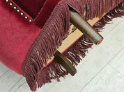 Modern_Banana_Lounge_Sofa,_Cherry_Red_Velour_&_Wood_Frame,_1970s_Denmark