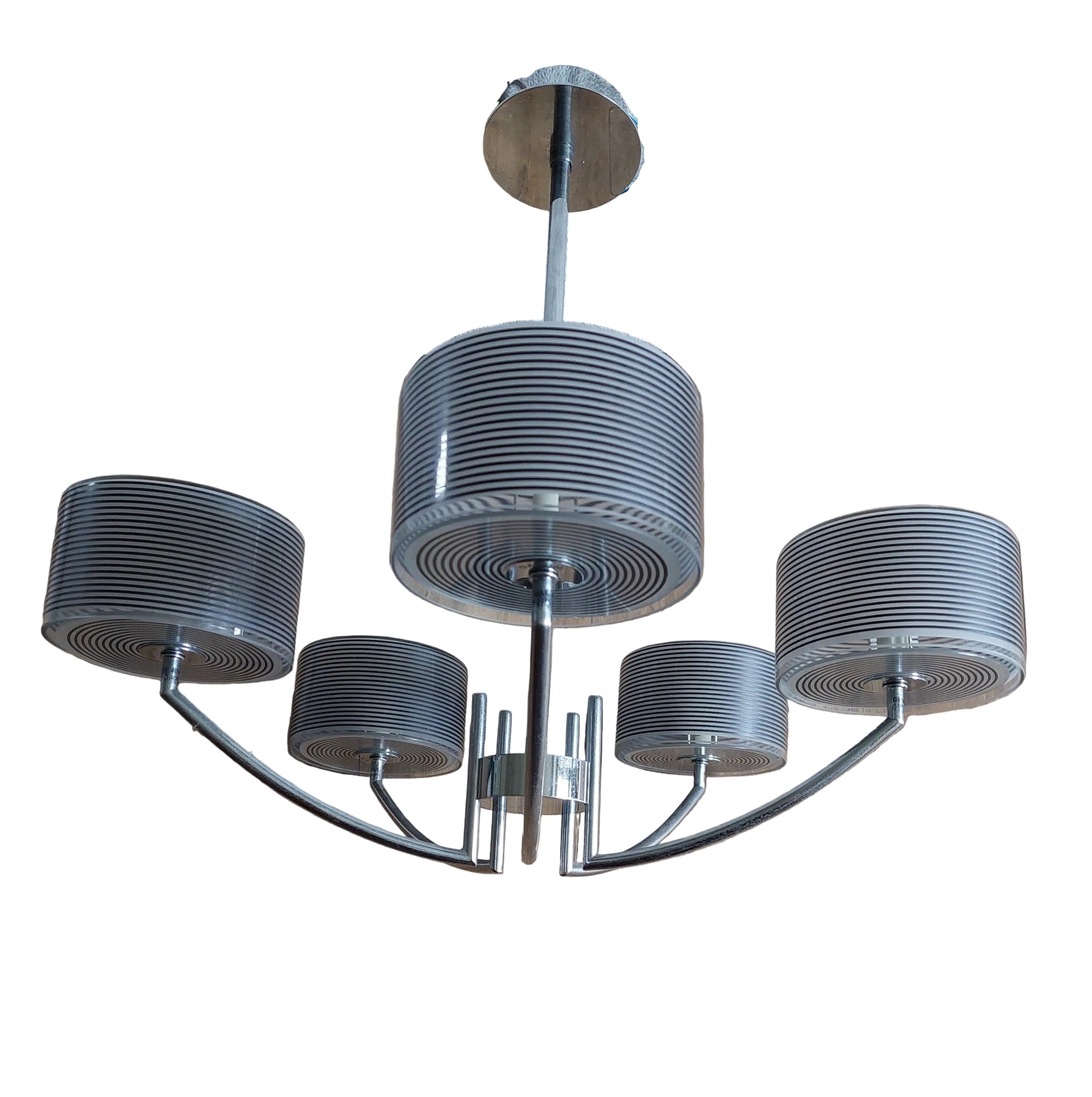 Italian_Chrome_Chandelier_with_Glass_Drum_Shades_by_Oakom