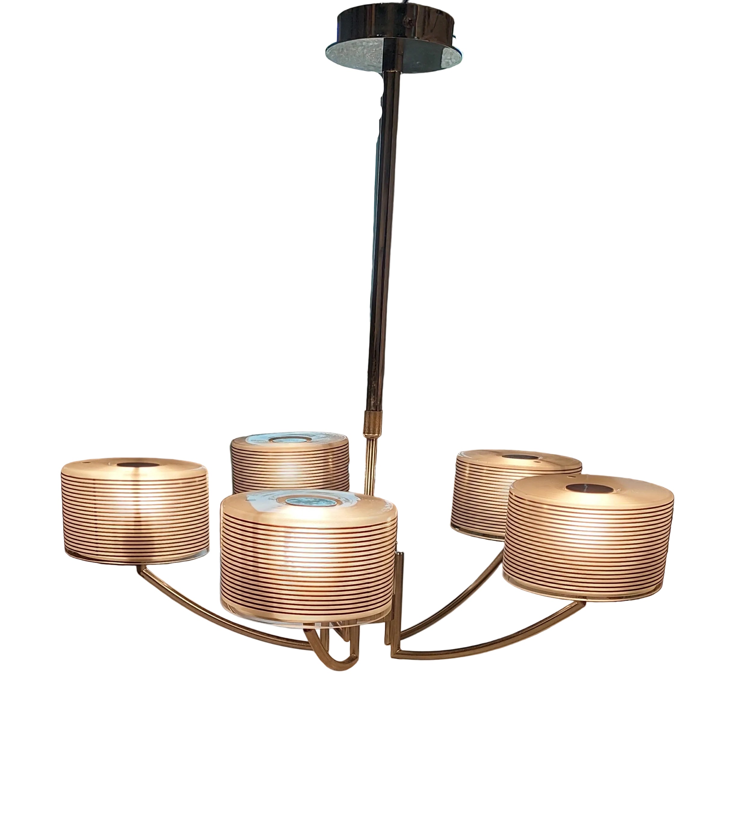 Italian_Chrome_Chandelier_with_Glass_Drum_Shades_by_Oakom