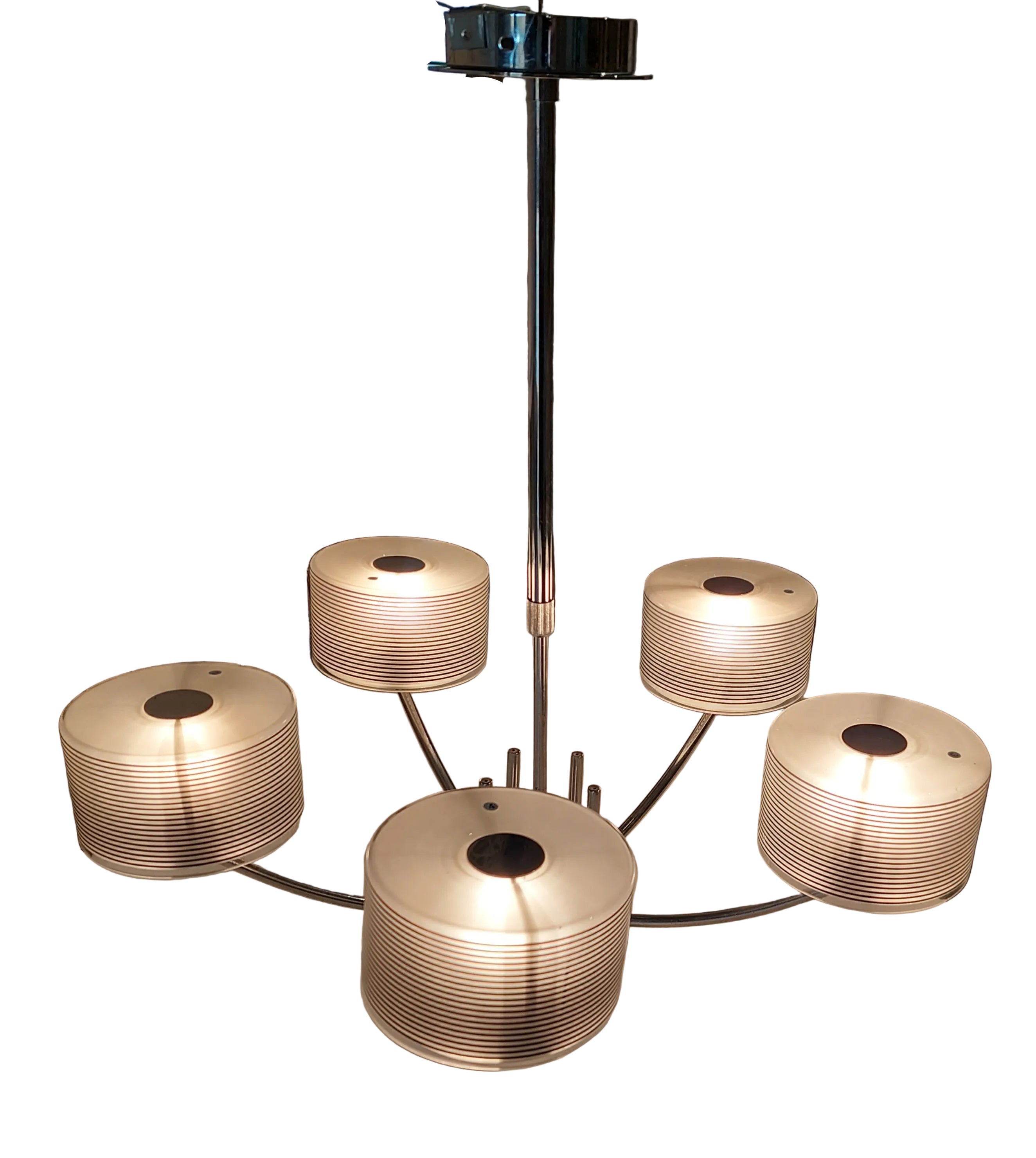 Italian_Chrome_Chandelier_with_Glass_Drum_Shades_by_Oakom