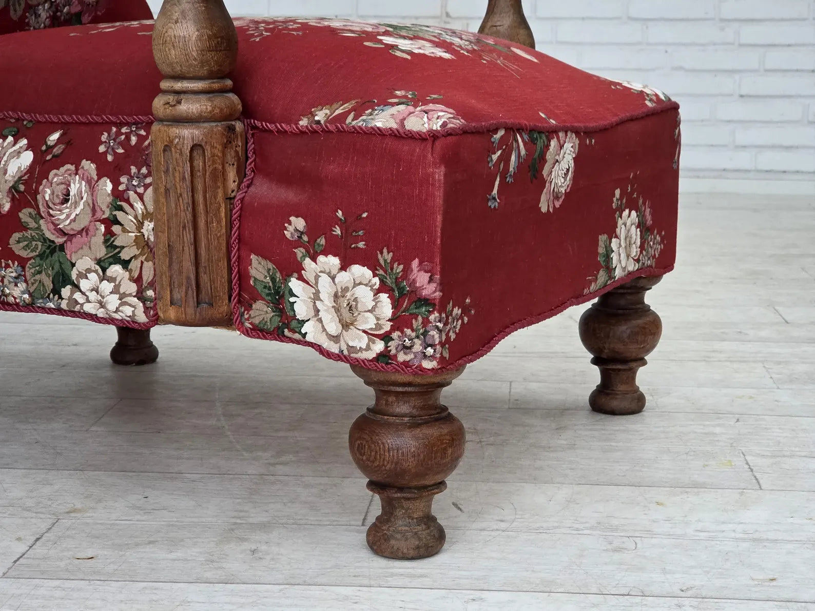 Modern_Lounge_Chair,_Bleached_Oak_&_Original_Cover,_1920s_Denmark
