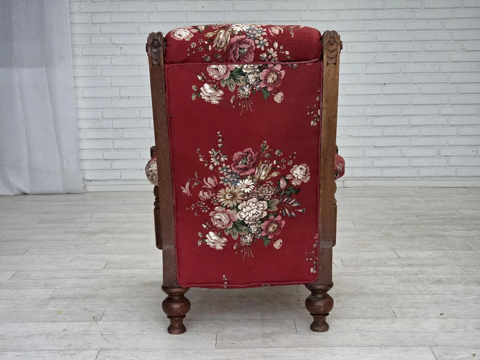 Modern_Lounge_Chair,_Bleached_Oak_&_Original_Cover,_1920s_Denmark