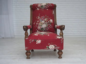 Modern_Lounge_Chair,_Bleached_Oak_&_Original_Cover,_1920s_Denmark