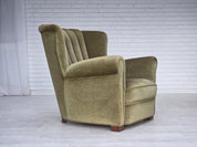 Modern_Lounge_Chair,_Green_Velour_&_Beech_Wood,_1960s_Denmark