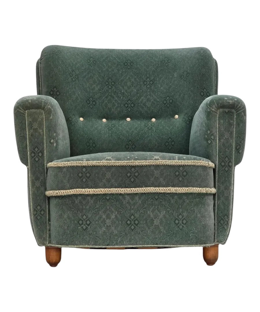 Modern_Lounge_Chair,_Mid-Century_Light_Green_Upholstery,_1960s_Denmark