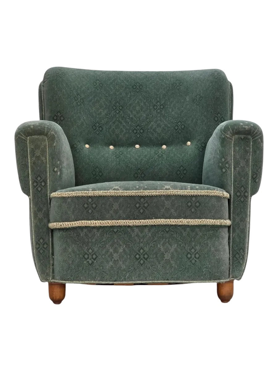 Modern_Lounge_Chair,_Mid-Century_Light_Green_Upholstery,_1960s_Denmark