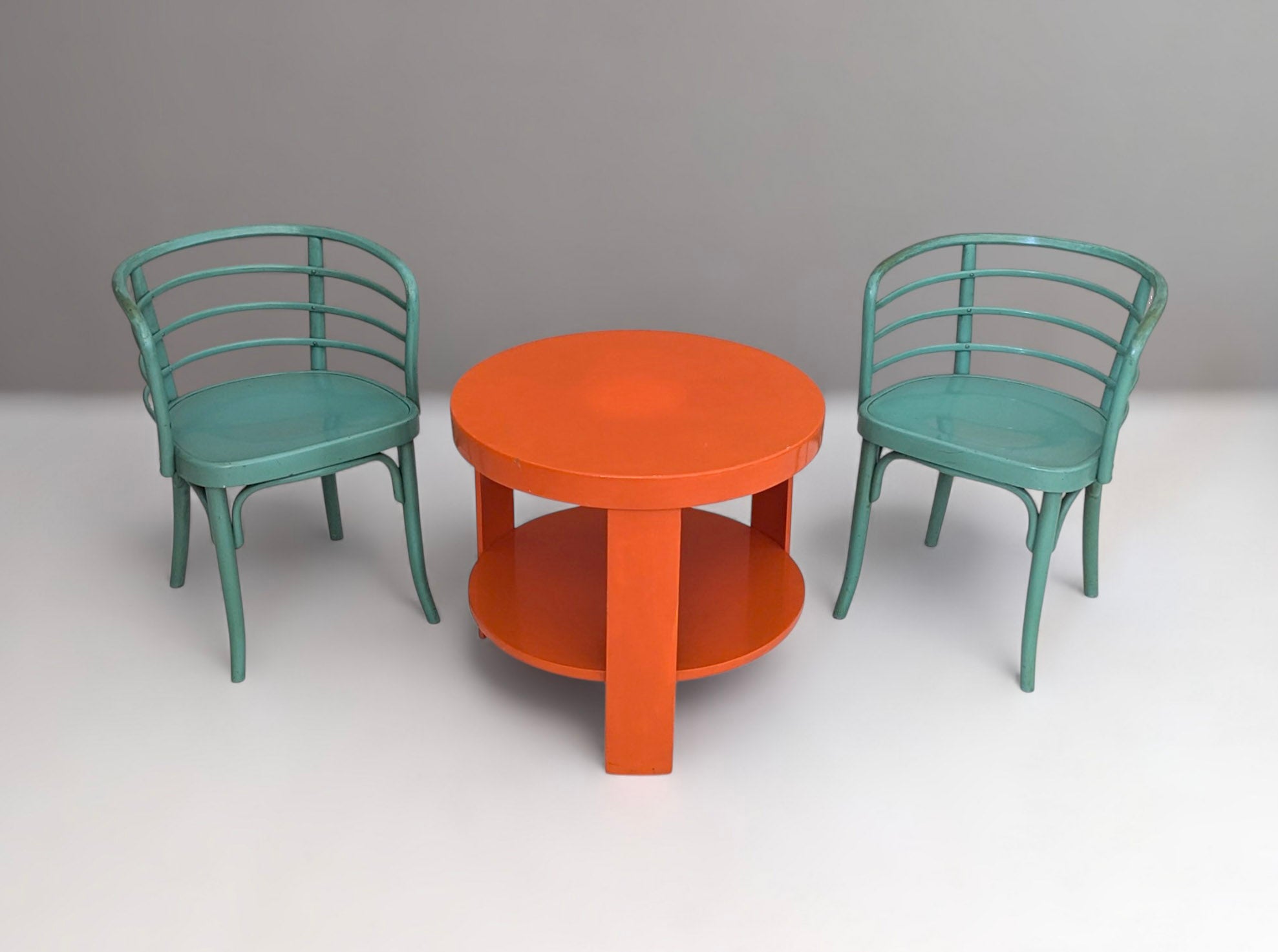Modern_Viennese_Set_Thonet_B_246_Chairs_&_T_142_Table_by_Josef_Frank,_1930s