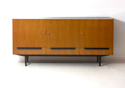 Vintage_Belgian_Mid_Century_Sideboard_in_Maple_Veneer,_1960s_Modern_Storage_Cabinet